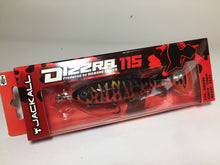 Load image into Gallery viewer, 55801) JACKALL DIZZRA 115 Prop Swim Bait #Magmamo