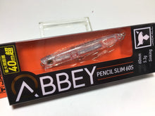 Load image into Gallery viewer, 33560) JACKALL ABBEY PENCIL SLIM60S #Plankton Clear