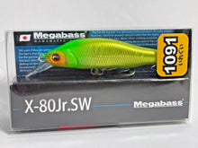 Load image into Gallery viewer, 11519) Megabass X-80Jr. SW Limited 1091 IREGUI color #19 Dera chart