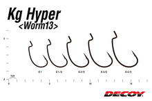 Load image into Gallery viewer, KATSUICHI DECOY WORM13 Kg Hook Hyper, Offset Single Hook
