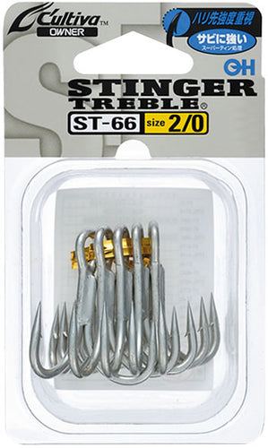 OWNER C'ultiva STINGER TREBLE ST-66, for Treble Hook #Size Variation