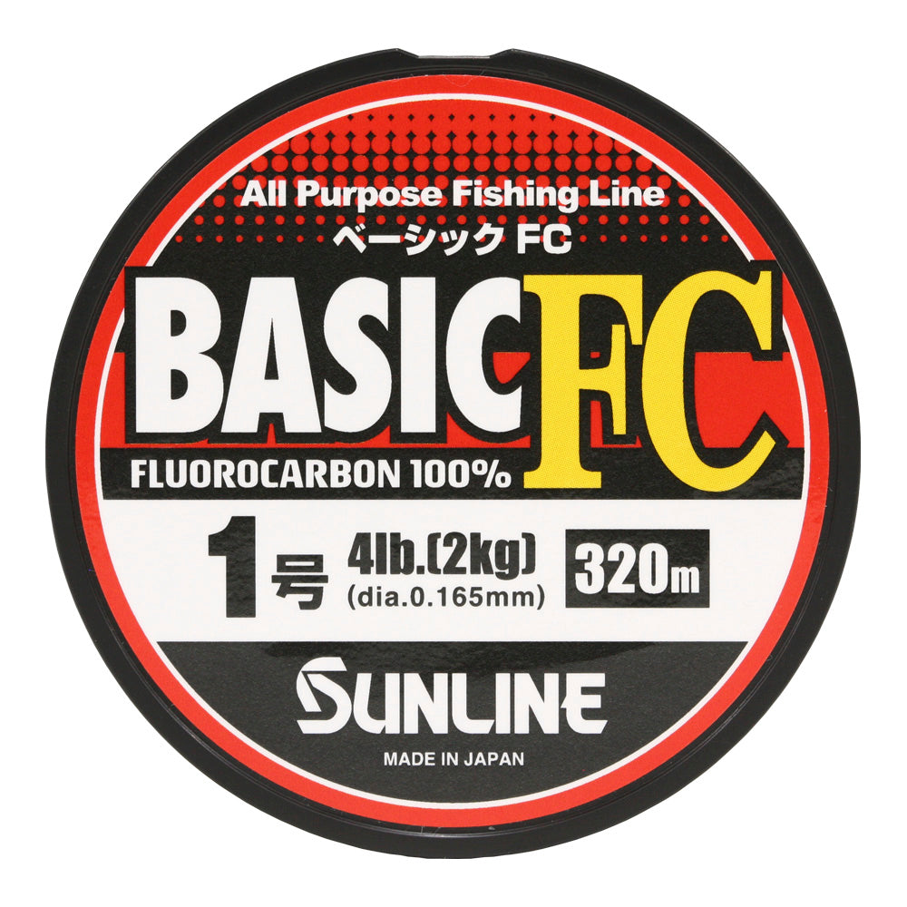 SUNLINE BASIC FC Fluoro Cabon 320ｍ for All Purpose Fishing Line -Max lb variation-