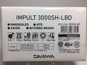 R5747) DAIWA 2020 IMPULT 3000SH-LBD for Lever Brake Spinning Reel
