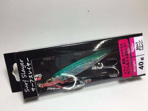 70331) Pure Fishing Japan, Abu Garcia Surf Slayer 40g #Green Silver, Casting jig