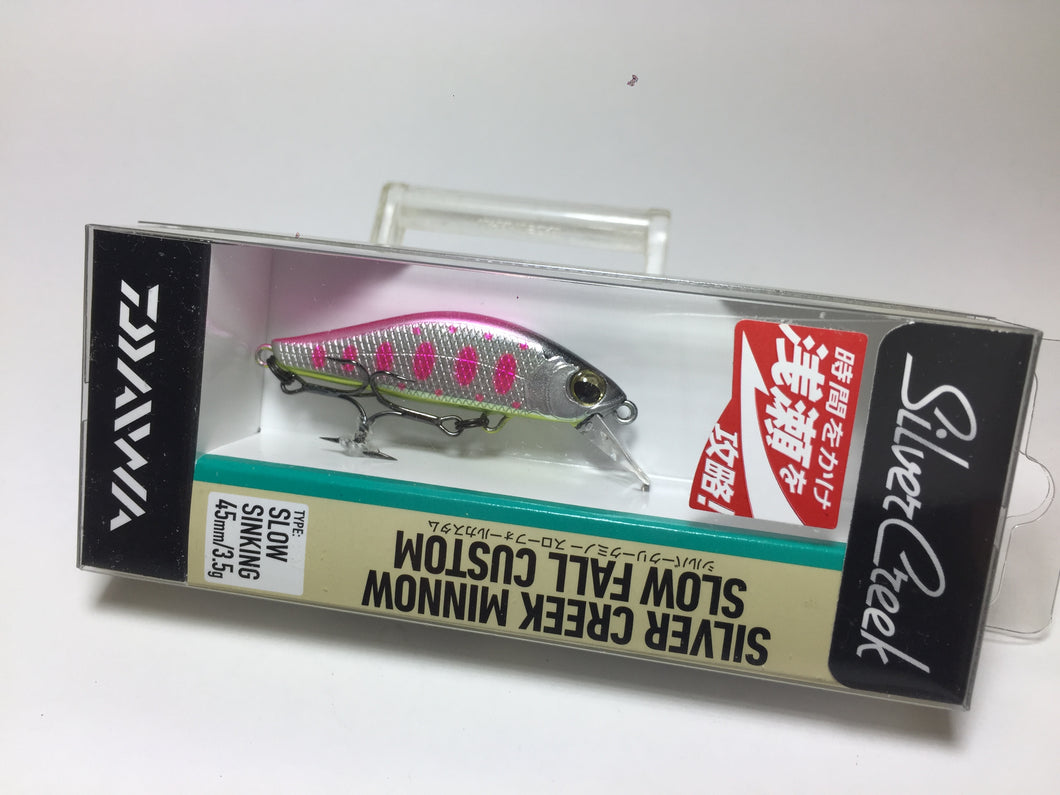 70335) DAIWA SILVER CREEK MINNOW SLOW FALL CUSTOM 45SS #Pink Yamame Chart Belly