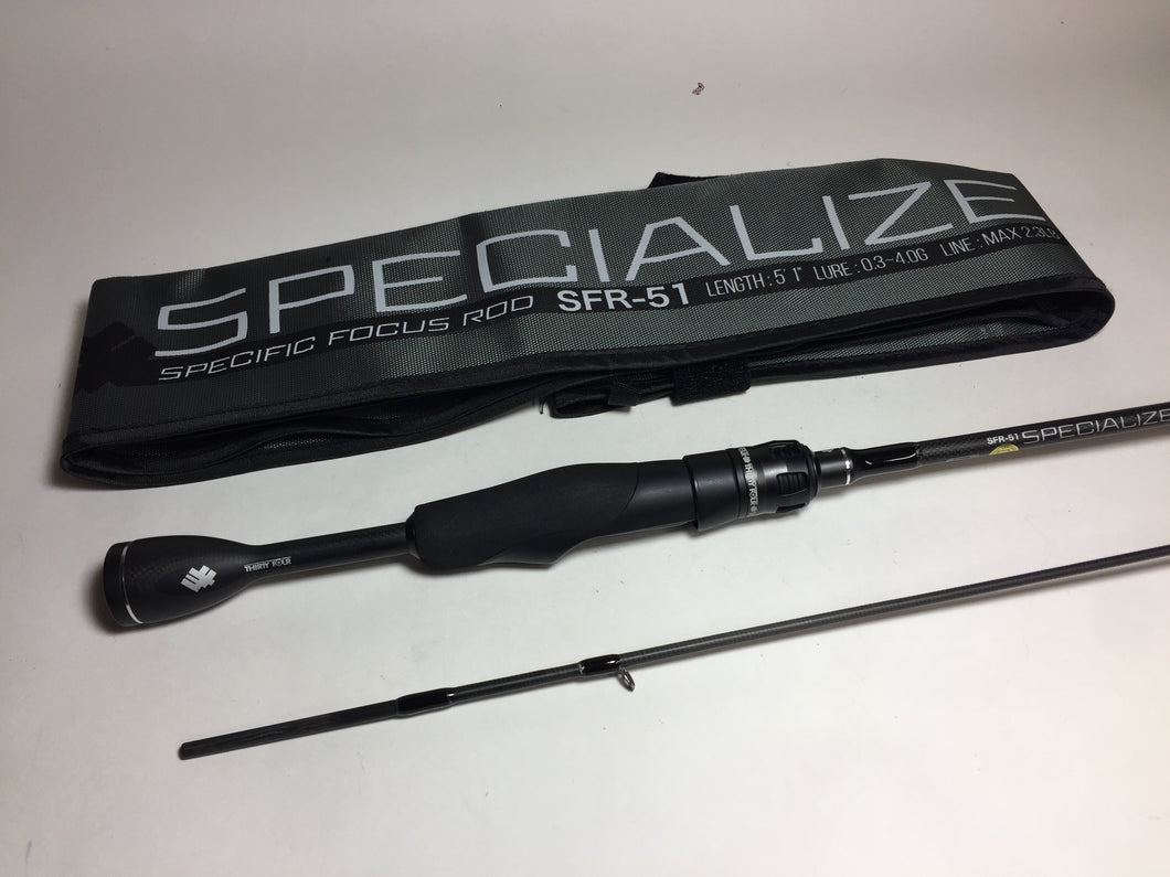 S9011) 34 THIRTY FOUR SPECIALIZE SFR-51 for Saltwater Light game Spinning rod