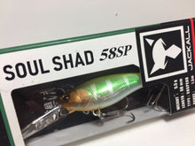 Load image into Gallery viewer, 70514) JACKALL SOUL SHAD 58SP #POL Chart Back Blue Gill