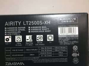 R5633) DAIWA 23 AIRITY LT2500S-XH for Spinning Reel