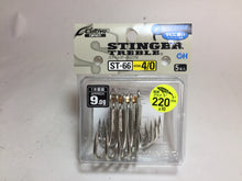 Load image into Gallery viewer, 33051) OWNER C&#39;ultiva STINGER TREBLE ST-66 #4/0, 5pcs