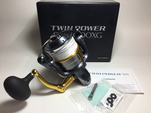 R5656) SHIMANO 15 TWIN POWER SW 14000XG with Casting Braid PE #8.0-200m