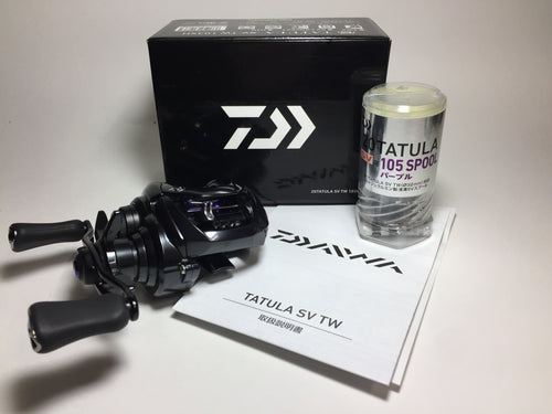 R5665) DAIWA TATULA SV TW 103XH with SLP WORKS 105 Spool For Bait Reel