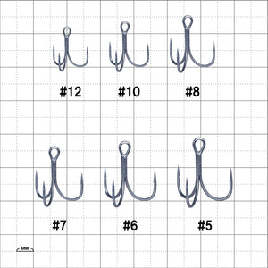 Gamakatsu TREBLE SP M NANO SMOOTH COAT for Tournament Grade Triple Hook