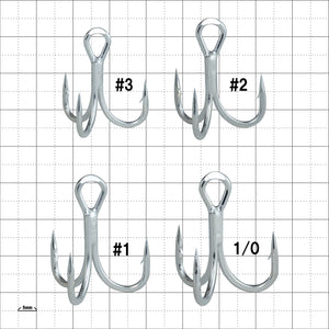 Gamakatsu TREBLE SP XH Silver for Tournament Grade Triple Hook