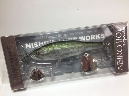 20027) NISHINE LURE WORKS ABINO 110F #1 Juvenile Largemouth