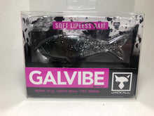 Load image into Gallery viewer, 32741) JACKALL GALVIBE #SK Dark Thunder Shad, Soft Material Lure