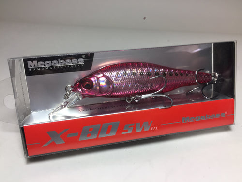 21431) Megabass X-80SW Seabass Minnow #24 GG Heat Iwashi