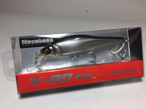 21420) Megabass X-80SW Seabass Minnow #14 M Seguro Iwashi Stardust