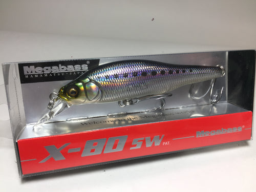 21422) Megabass X-80SW Seabass Minnow #18 LZ Iwashi