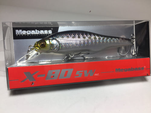 21432) Megabass X-80SW Seabass Minnow #04 GG Iwashi