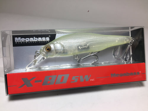 21427) Megabass X-80SW Seabass Minnow #42 PM See-Through Lemon