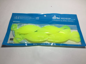 70046) HIDEUP Stagger Wide Twintail 4" 4pcs #136 Yellow