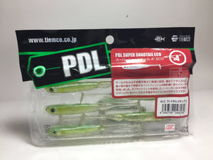 8005) TIEMCO PDL SUPER SHAD TAIL ECO 4inch #Color Variation