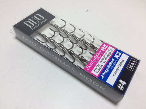 DUO Intarnational DUO ORIGINAL Saltwater Triple Hook #4 14pcs, Made in Japan