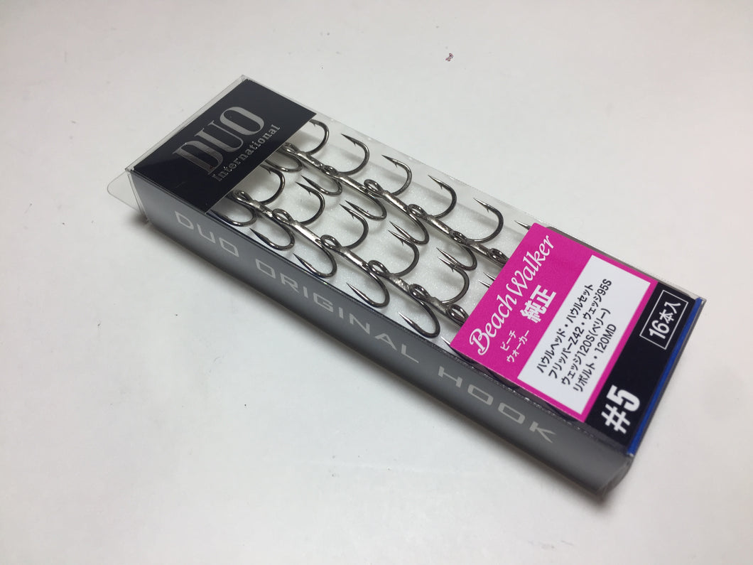DUO Intarnational DUO ORIGINAL Saltwater Triple Hook #5 16pcs, Made in Japan