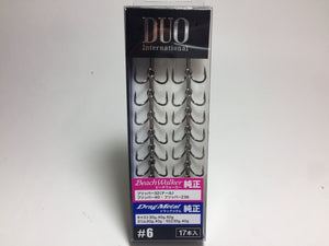 DUO Intarnational DUO ORIGINAL Saltwater Triple Hook #6 17pcs, Made in Japan