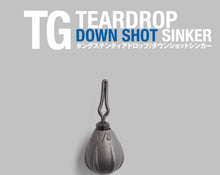 Load image into Gallery viewer, JACKALL TUNGSTEN CUSTOM SINKER, Type TEAR DROP DOWN SHOT SINKER, Weight variation