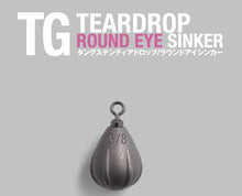 Load image into Gallery viewer, JACKALL TUNGSTEN CUSTOM SINKER, Type TEAR DROP ROUND EYE SINKER, Weight variation