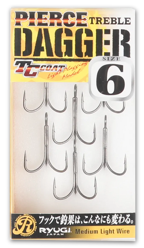 RYUGI PIERCE TREBLE DAGGER for Treble Hook