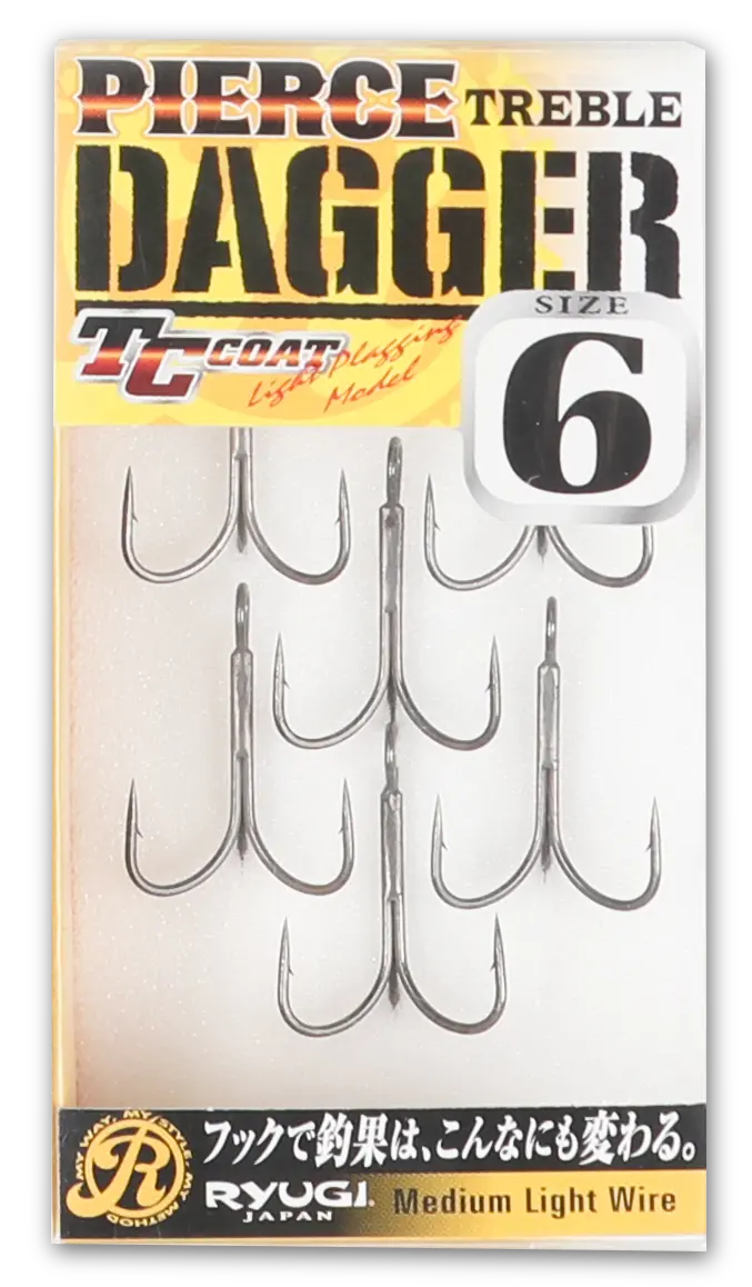 RYUGI PIERCE TREBLE DAGGER for Treble Hook