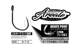KATSUICHI DECOY AT-31 AREATE Hook Standard Wire, Area Trout Single Barbless Hook