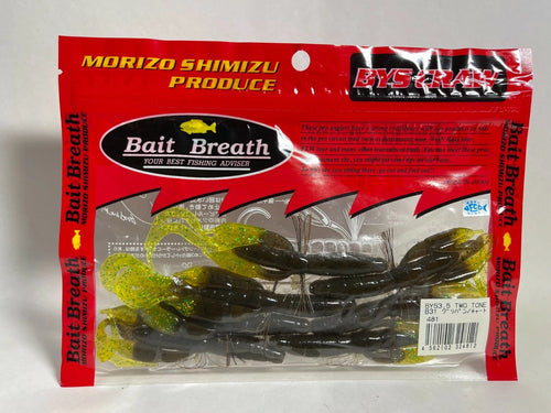 59625) Bait Breath BYS CRAW 3.5' Two Tone #B31 Greenpumpkin Chart