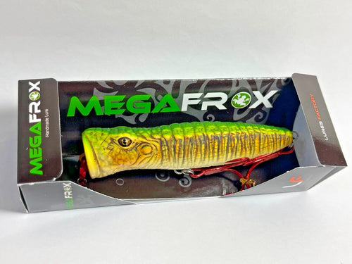 11571) LURES FACTORY Caiman Popper #04 Green Lizard