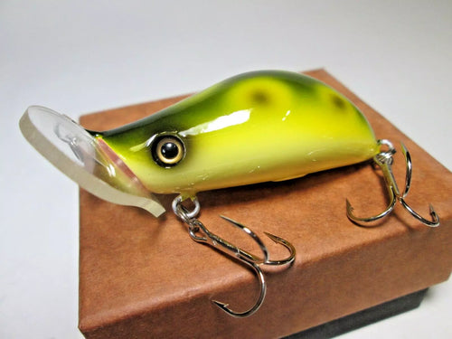 24524) ARCADIA REEF Blow Sniper, Wood topwater lure #Frog