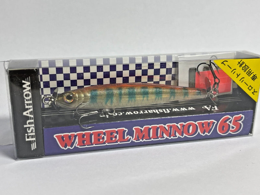 11252) Fish Arrow WHEEL MINNOW 65 Slow Sinking Prop Bait #06 Ghost Oikawa