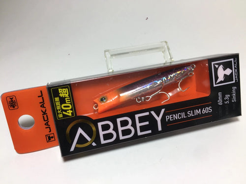 33558) JACKALL ABBEY PENCIL SLIM60S #Orange / sardine