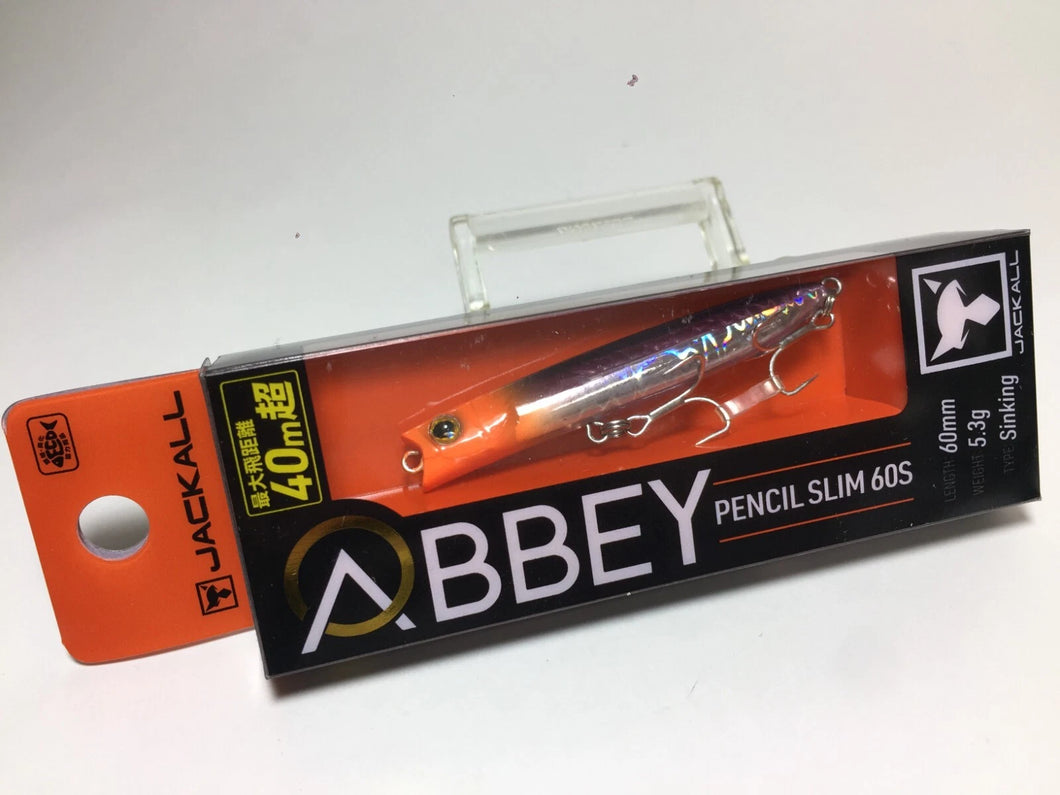 33558) JACKALL ABBEY PENCIL SLIM60S #Orange / sardine