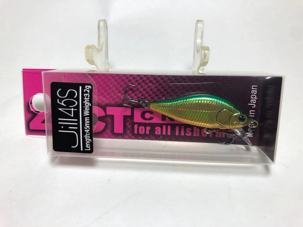 32532) ZACT CRAFT Jill 45S #07 Green Gold, for Native trout minnow