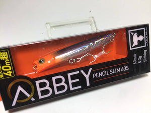 33558) JACKALL ABBEY PENCIL SLIM60S #Orange / sardine