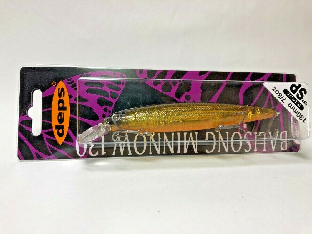 55291) deps BALISONG MINNOW 130SP #39 Kurokin Glitter