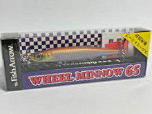 Load image into Gallery viewer, 11250) Fish Arrow WHEEL MINNOW 65 Slow Sinking Prop Bait #03 Pearl Wakasagi
