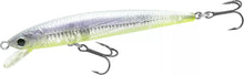 Load image into Gallery viewer, 11332) Lucky craft FLASH MINNOW 80F #Real Purple Chart Wakasagi