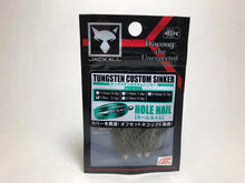 Load image into Gallery viewer, 31901) JACKALL TUNGSTEN CUSTOM SINKER HOLE NAIL 1/8oz #Grepum chart tip