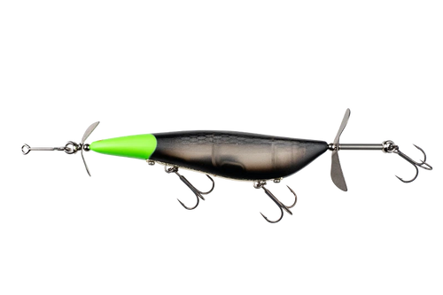 11772) JACKALL RIPPIN POD 110F, Double Swisher #05 Irish Black