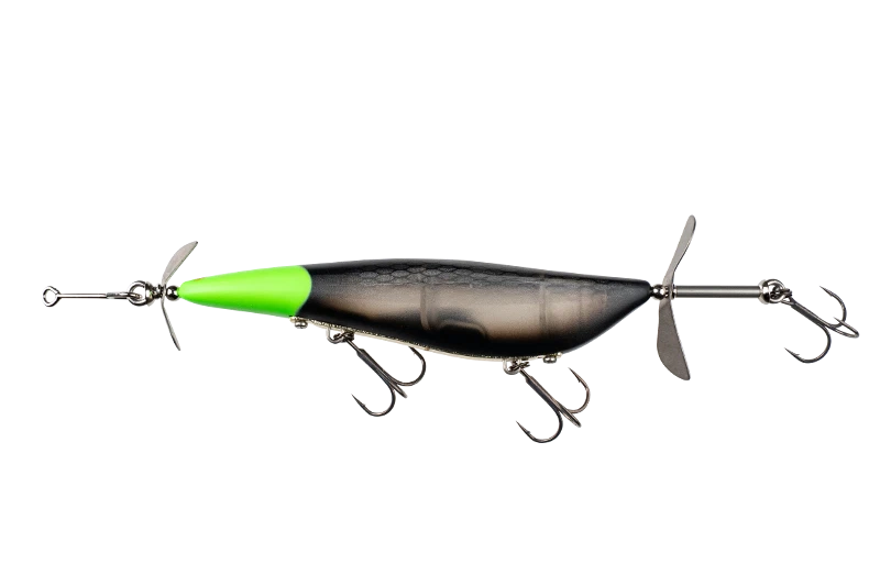 11772) JACKALL RIPPIN POD 110F, Double Swisher #05 Irish Black