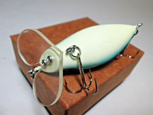 24523) ARCADIA REEF Blow Sniper, Wood topwater lure #Albino semi Cicada