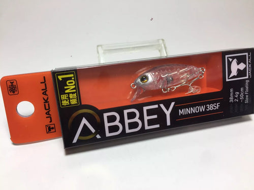 33565) JACKALLABBEY MINNOW 38SF #Plankton Clear